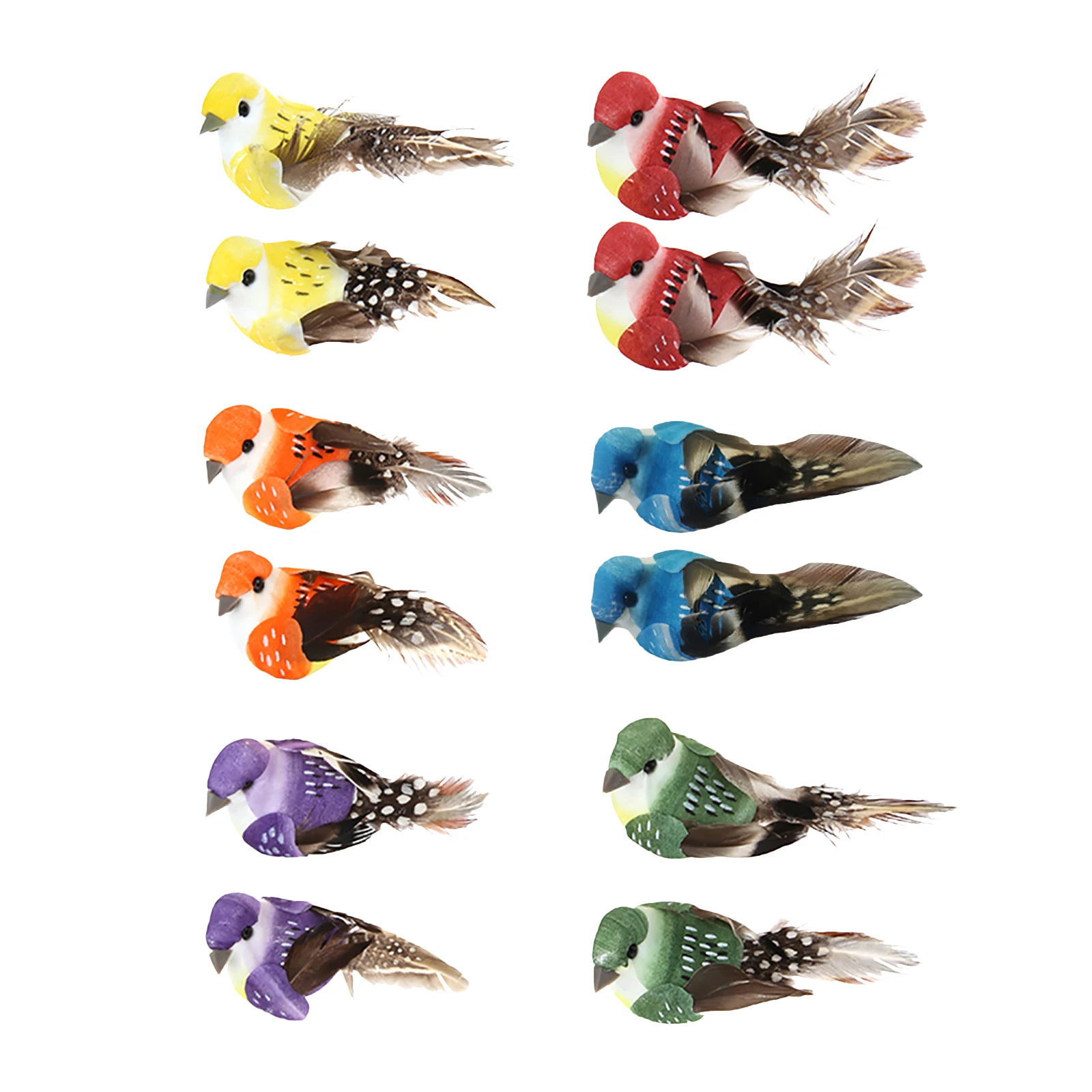 Home Decor Ikea - 12 pçs conjunto pássaros artificiais espuma