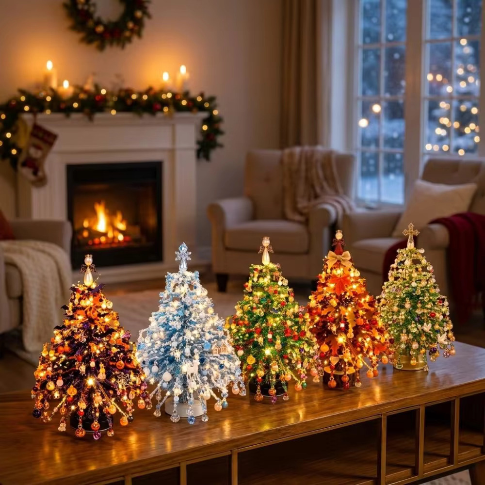 Home Decor Xmas Gifts - Kit de Miçangas para Árvore de
