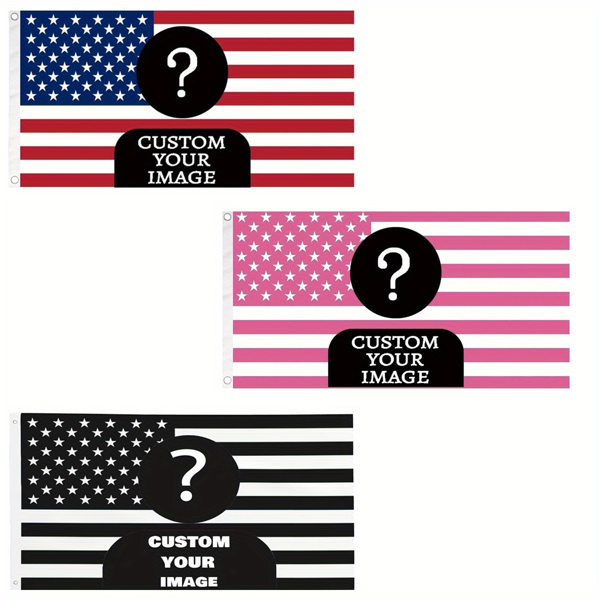 Home Decor Fabric - 1 peça bandeira americana clássica personalizada