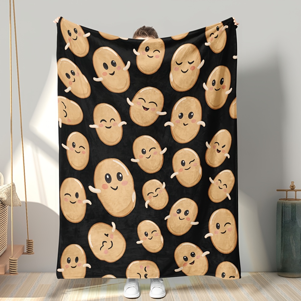 Home Decor Emoji - Cobertor Decorativo com Padrão de Emoji