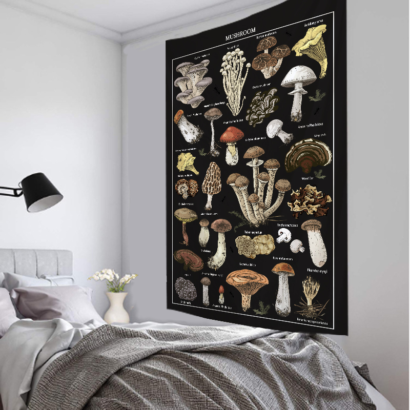 Home Decor Examples - Tapeçaria de parede com imagem psicodélica,