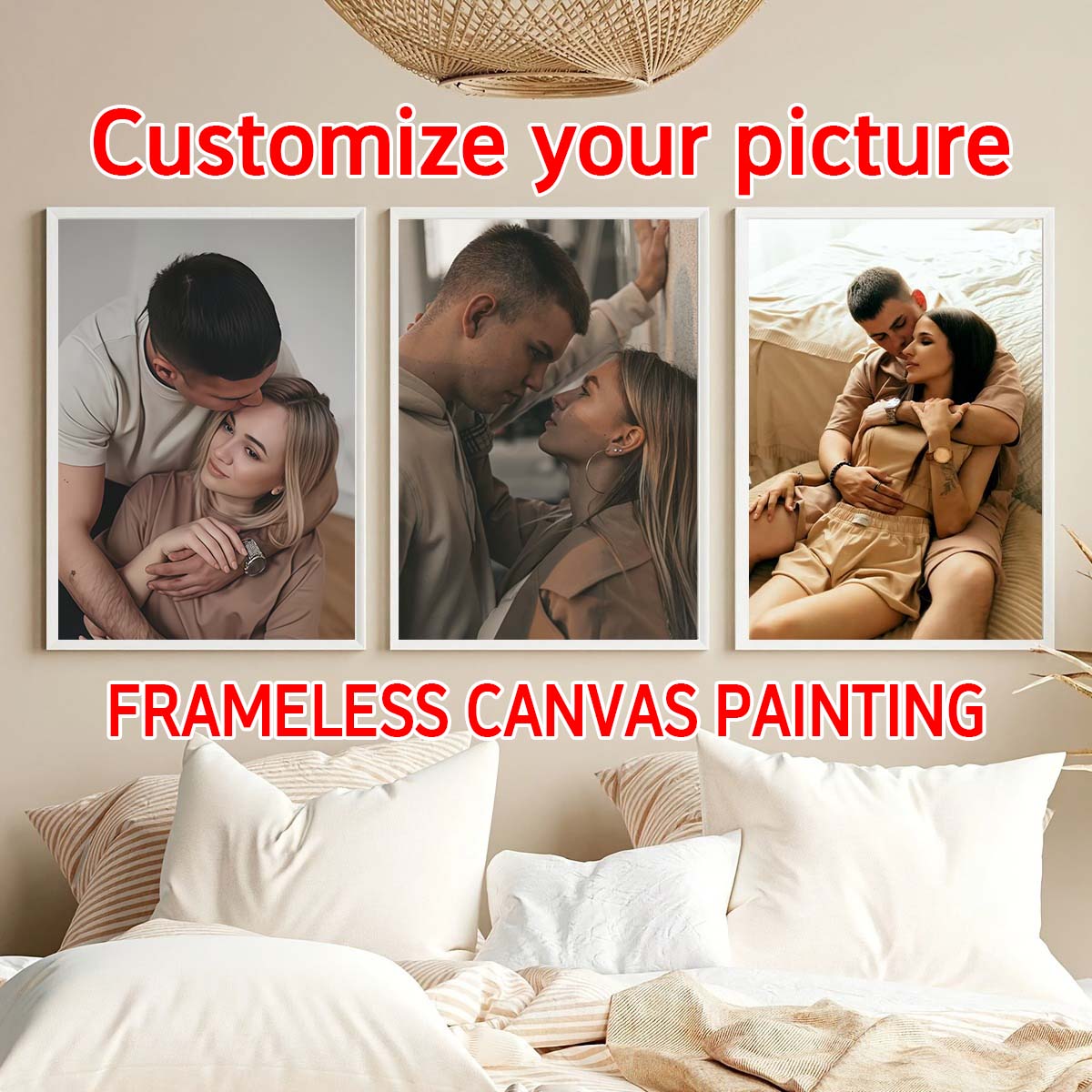 Canvas Painting - Tríptico - Pintura a Óleo em