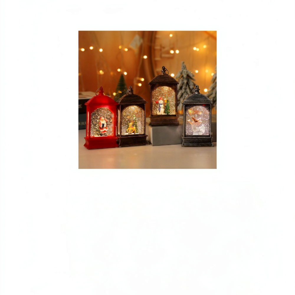 Home Xmas Decor Ideas - Lanterna Brilhante de Natal com Efeito