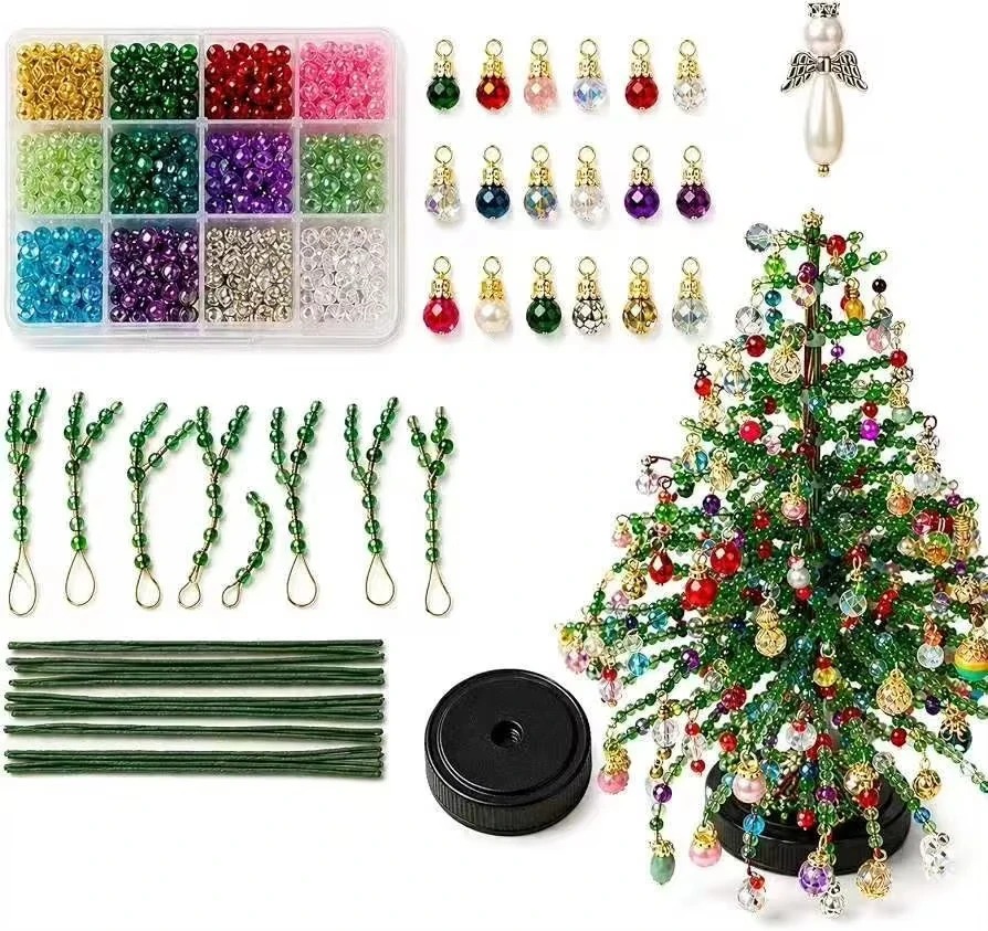 Home Decor Xmas Gifts - Kit de Miçangas para Árvore de