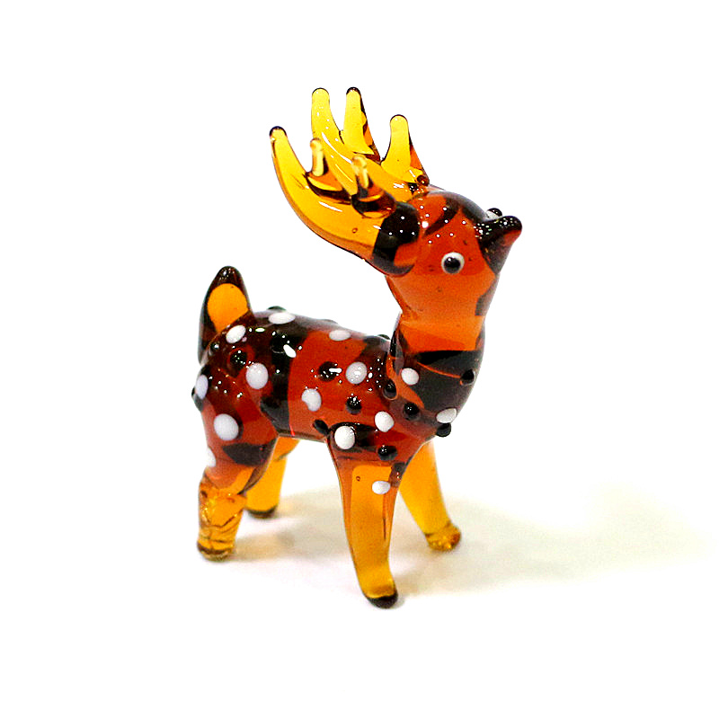Home Xmas Decor Ideas - Figurinha de Vidro de Veado de