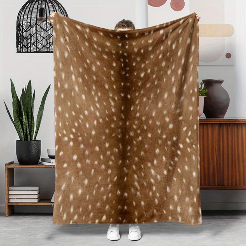 Neutral Throw Blanket - Manta de Flanela com Textura de