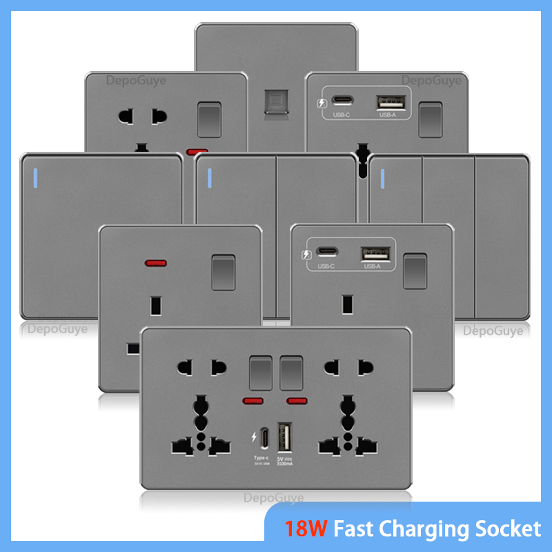 Home Decor Uk - Reino unido 13a com usb tipo-c