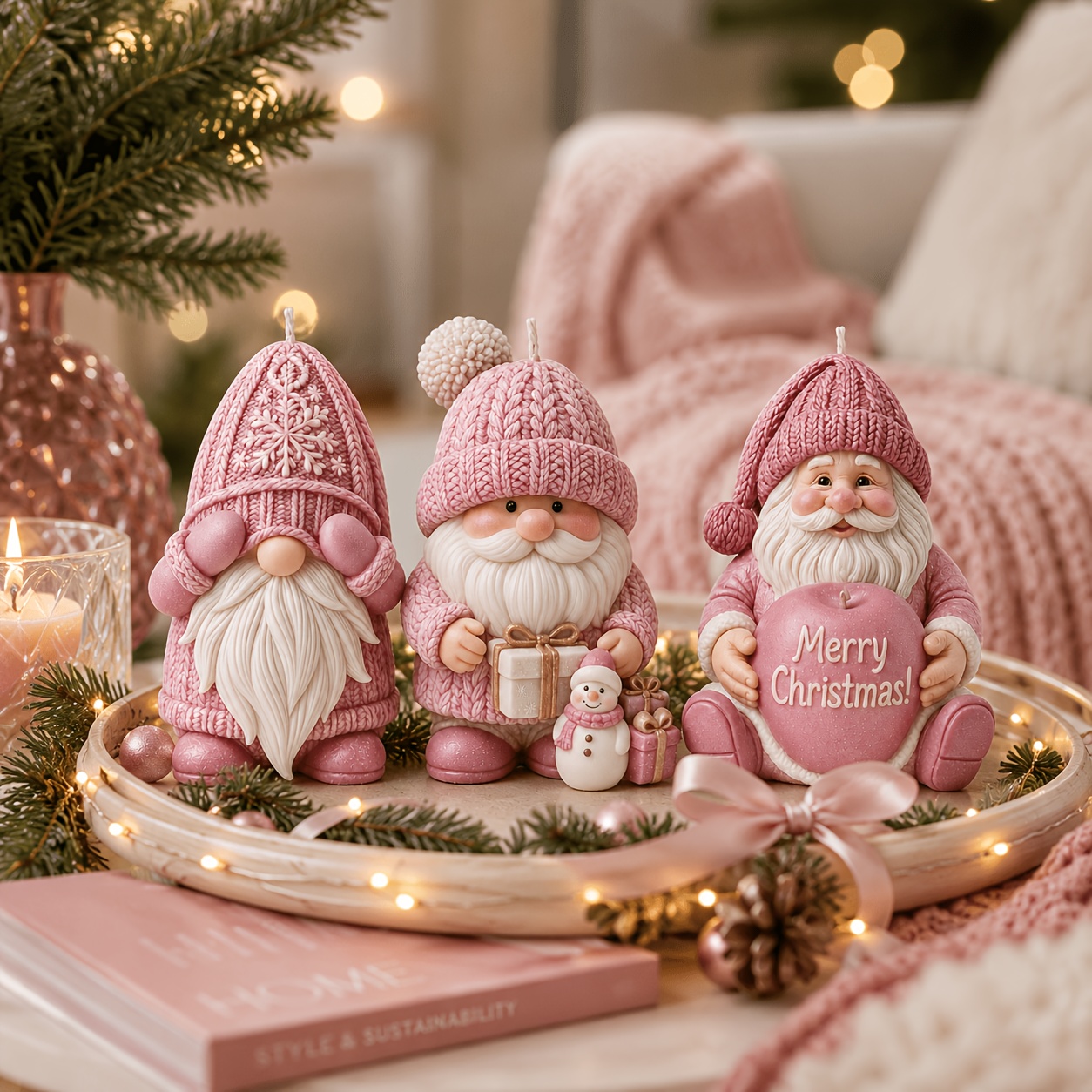 Home Decor Xmas Gifts - Molde de Silicone para Velas de