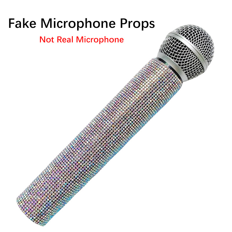 Home Decor Ikea - Rhinestone Simulação Microfone Adereços, Colorido Plástico