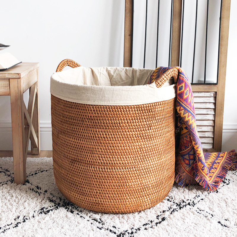 Home Decor Hampers - Cesto de Roupa em Rattan, Cesto
