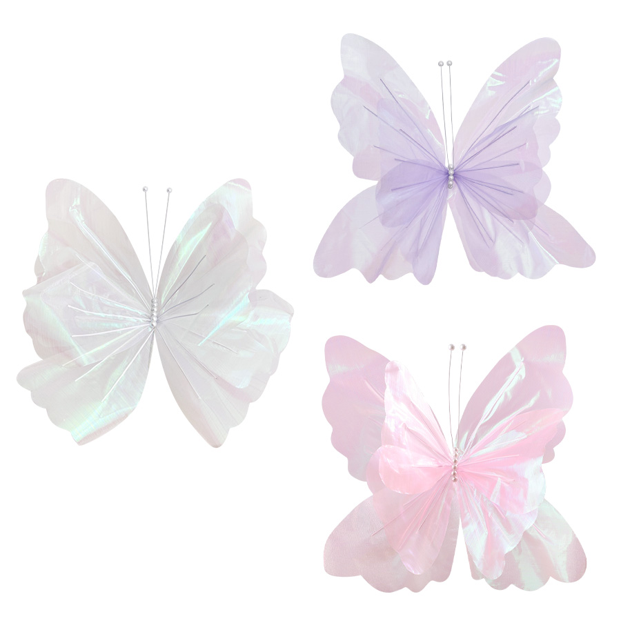 Yarn Home Decor - Decoração de borboleta artificial com fio