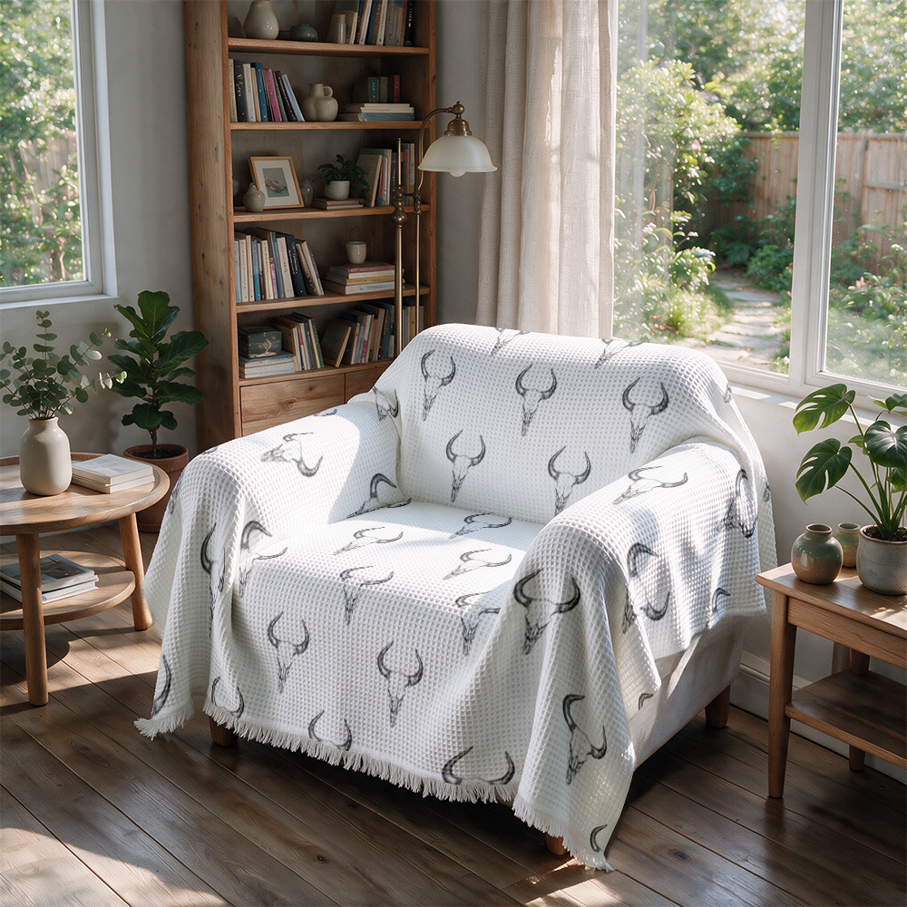 Manta Decorativa Luxuosa Boho  - Neutral Throw Blanket avaliação e preço
