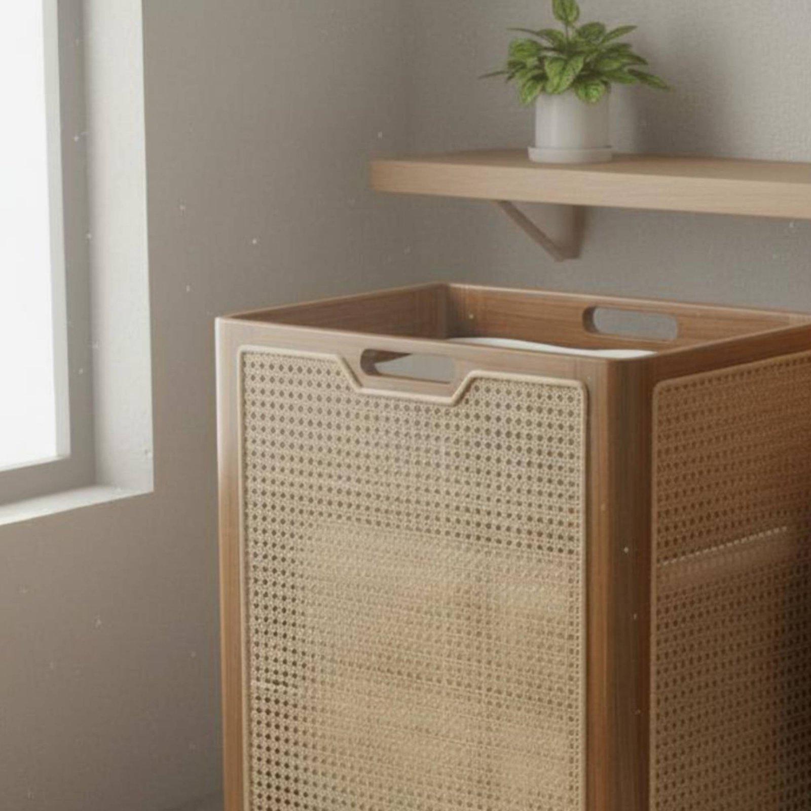 Cesto de Roupa de Madeira Deco - Home Decor Hampers avaliação e preço