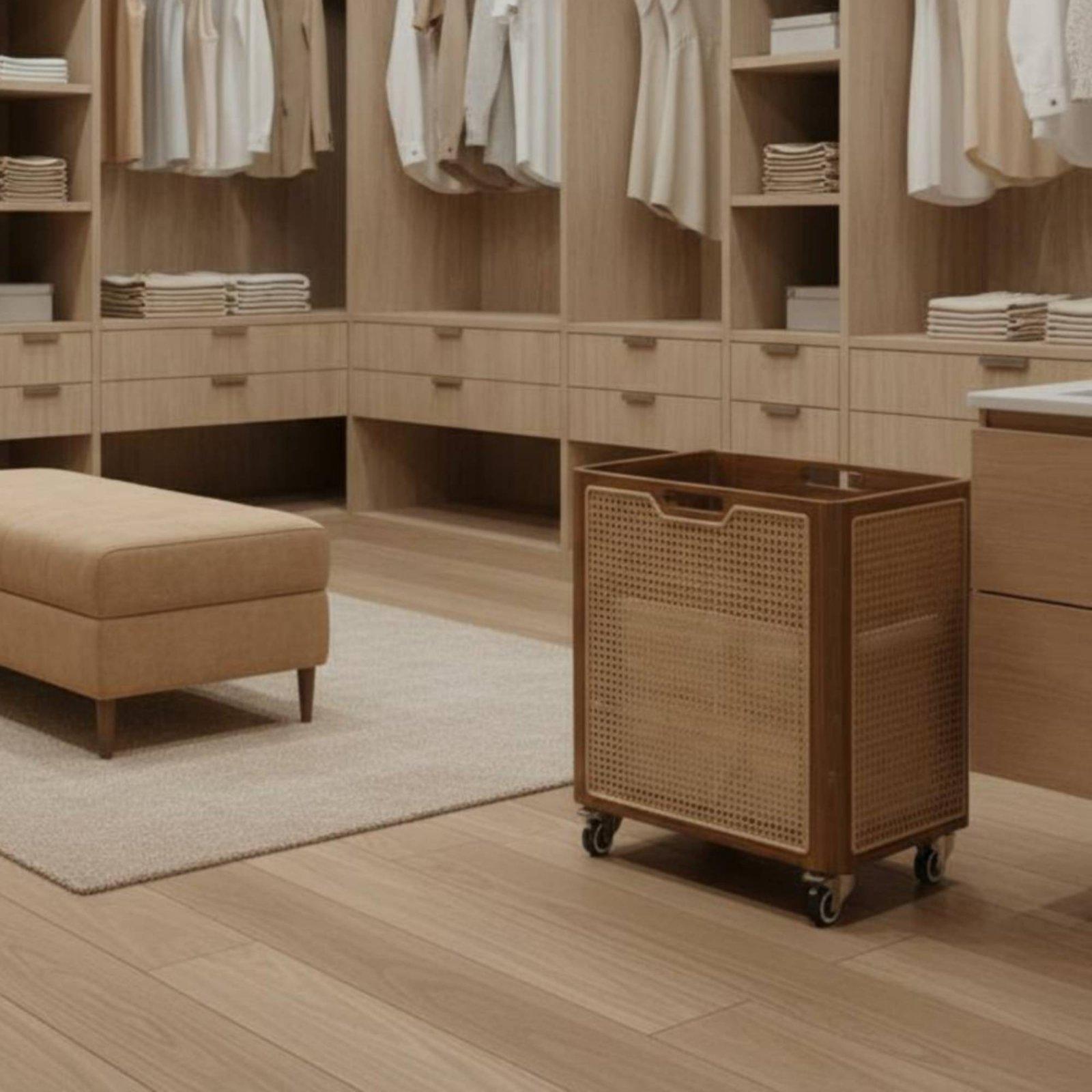 Cesto de Roupa de Madeira Deco - Home Decor Hampers avaliação e preço