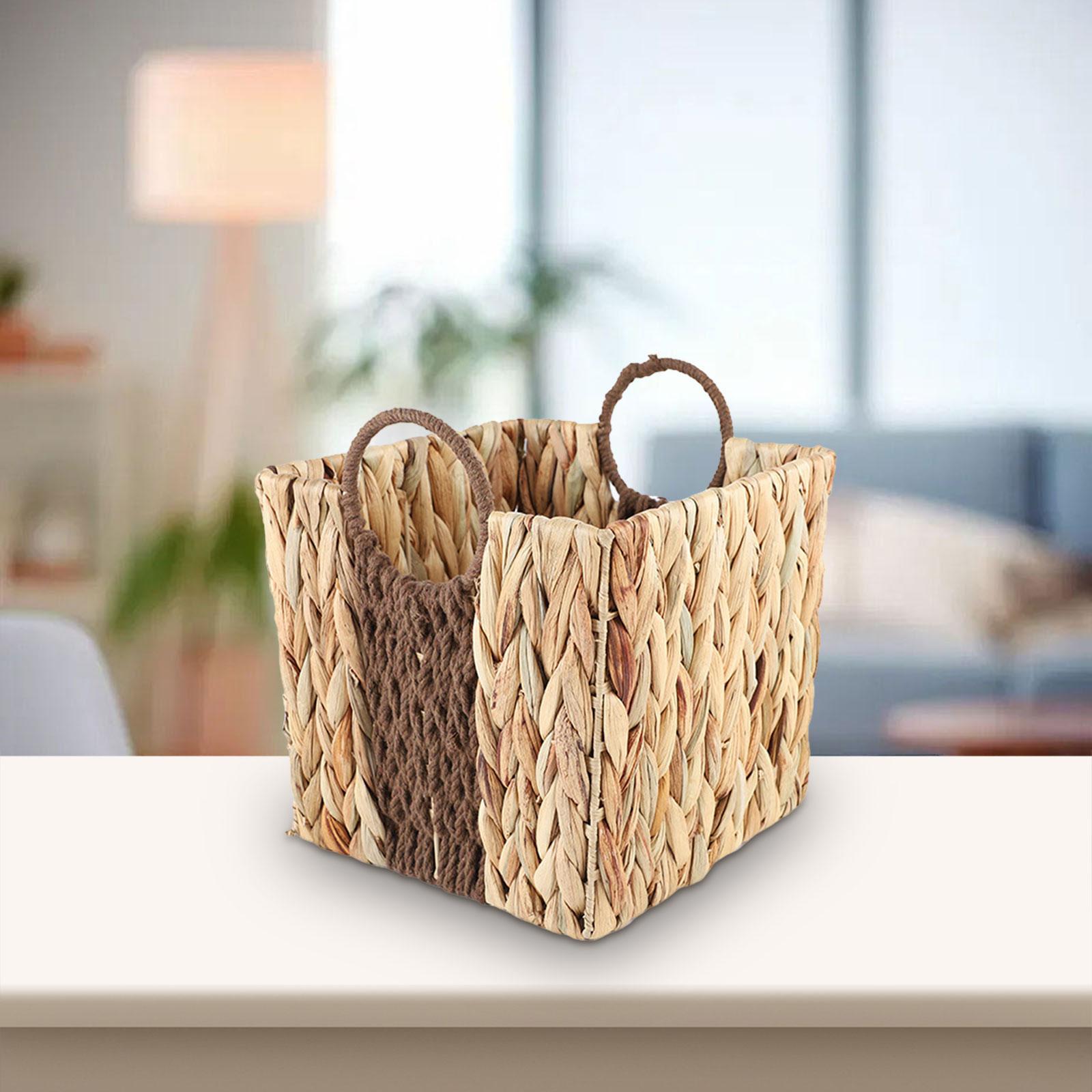 Cesto de Armazenamento Trançad - Home Decor Hampers avaliação e preço