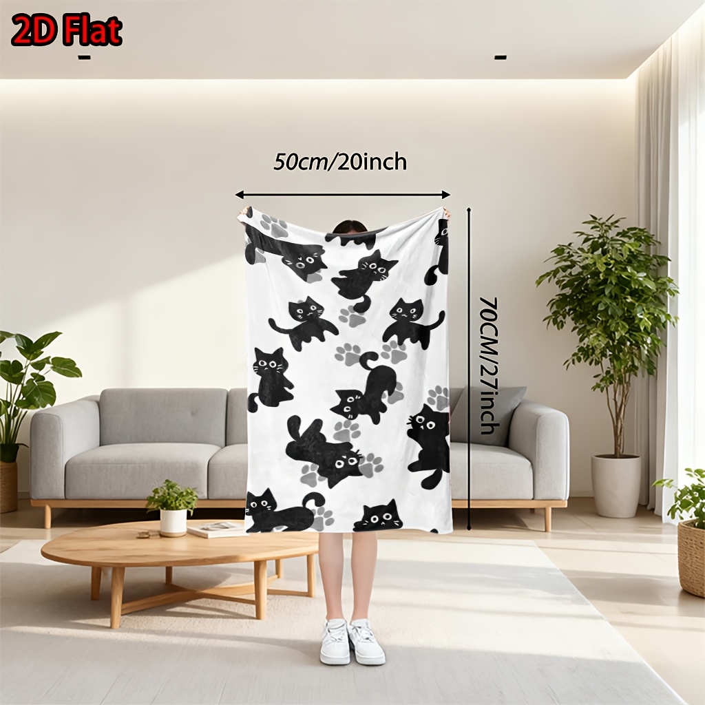 Manta com Estampa de Gato Fofo - Home Xmas Decor Ideas avaliação e preço