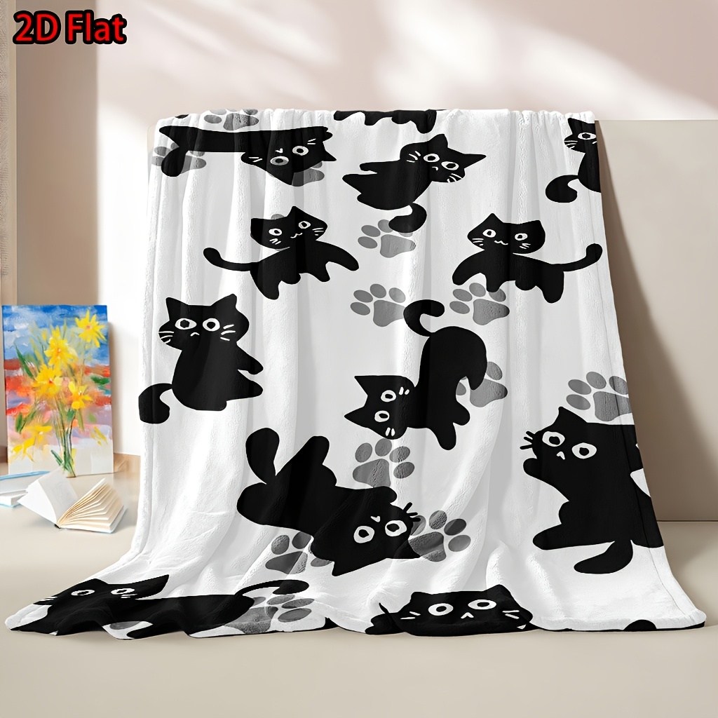 Manta com Estampa de Gato Fofo - Home Xmas Decor Ideas avaliação e preço