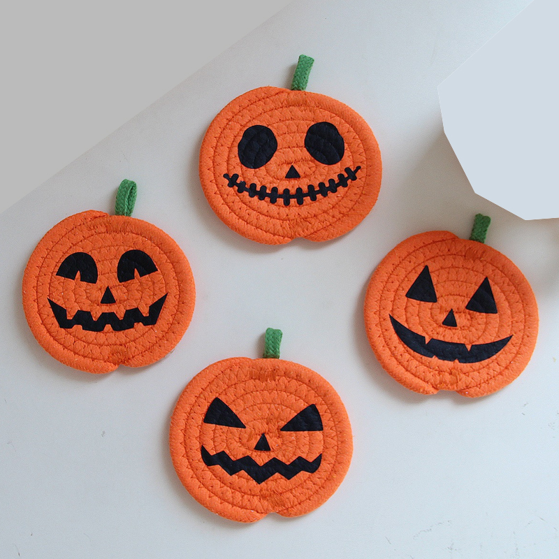 Porta-copos de Halloween em fo - Yarn Home Decor avaliação e preço