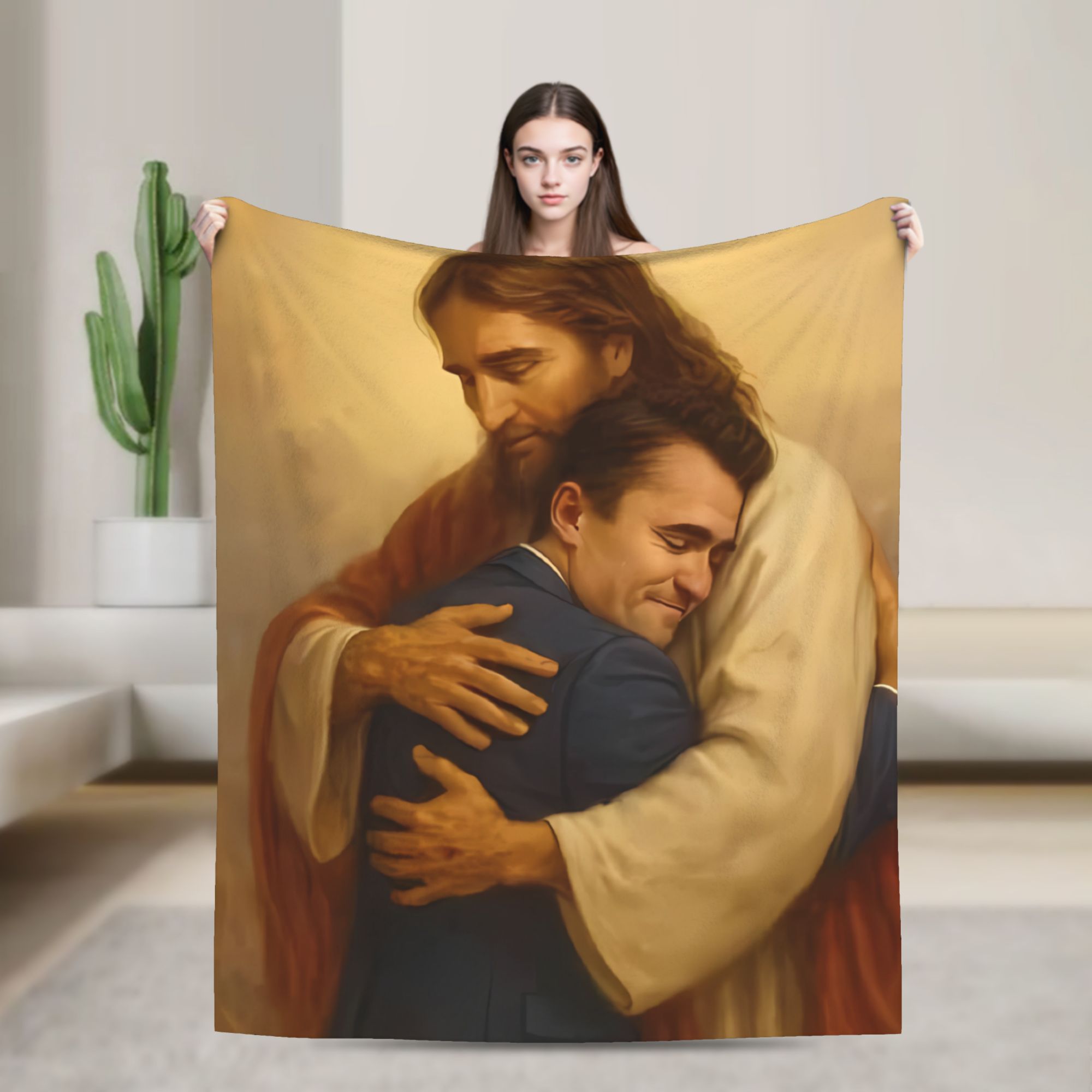 Manta Quente Charlie Kirk com  - Neutral Throw Blanket avaliação e preço