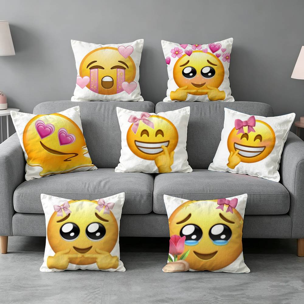 Capa de almofada com estampa d - Home Decor Emoji avaliação e preço