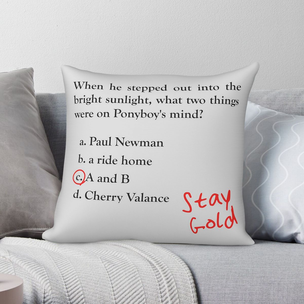 Outsiders Ponyboy Quiz Questio - Home Decor Quiz Free avaliação e preço