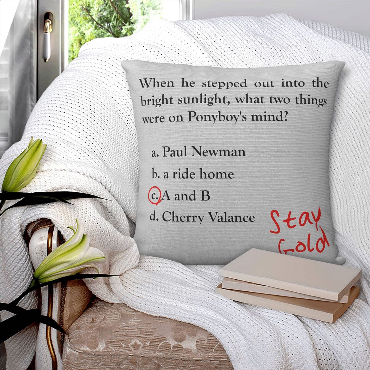 Outsiders Ponyboy Quiz Questio - Home Decor Quiz Free avaliação e preço