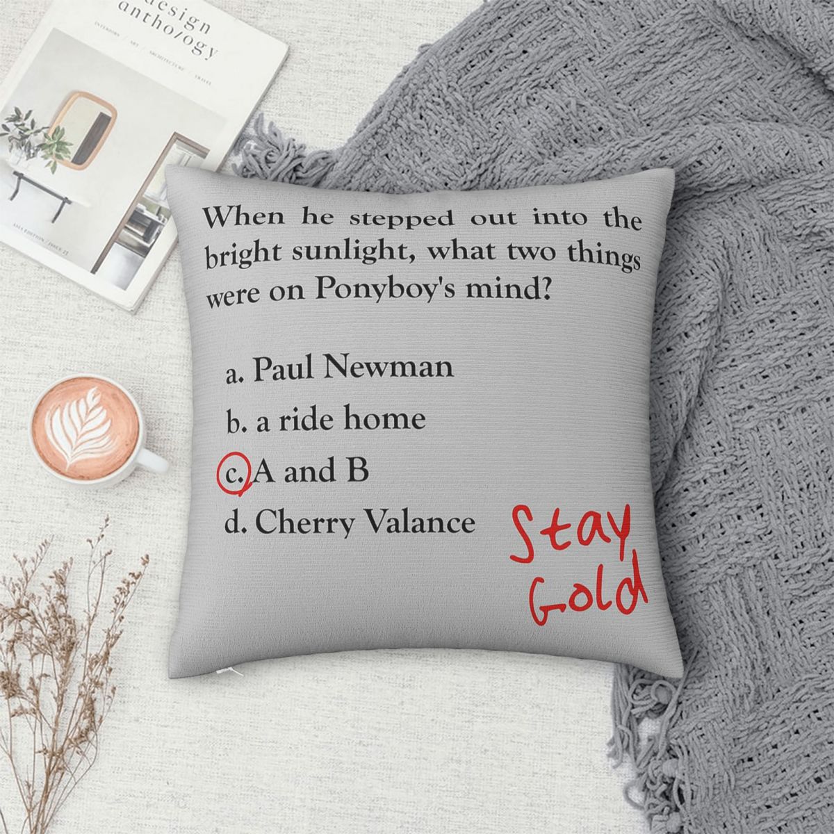 Outsiders Ponyboy Quiz Questio - Home Decor Quiz Free avaliação e preço