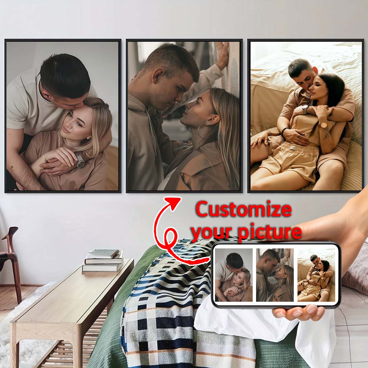 Tríptico - Pintura a Óleo em M - Canvas Painting avaliação e preço