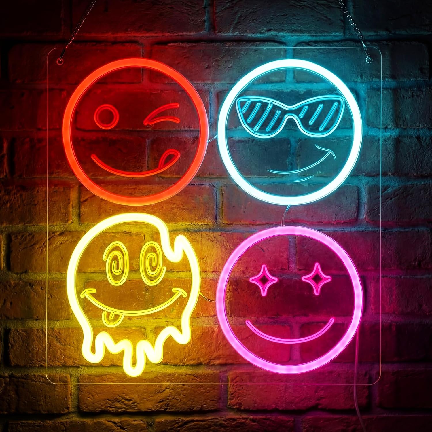 Luminária LED Neon com Emoji d - Home Decor Emoji avaliação e preço