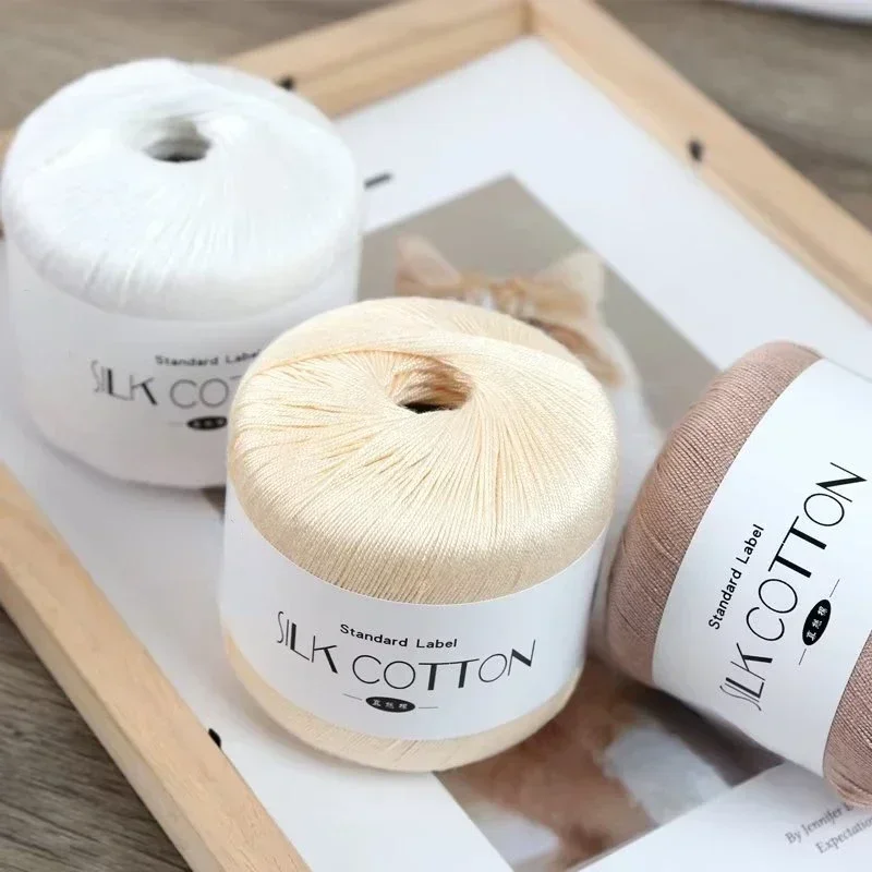 50 g/pc renda de seda algodão  - Yarn Home Decor avaliação e preço