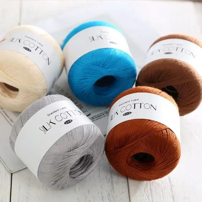 50 g/pc renda de seda algodão  - Yarn Home Decor avaliação e preço