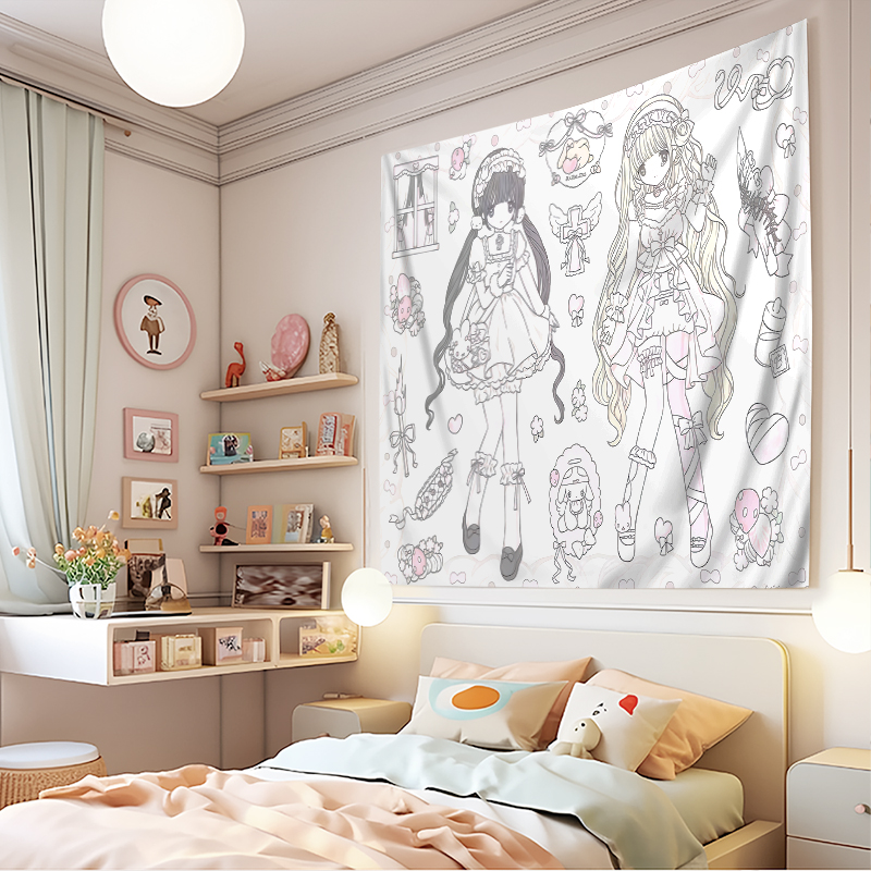 1PC Tapeçaria Digital Impressa - Aesthetic Tapestry avaliação e preço