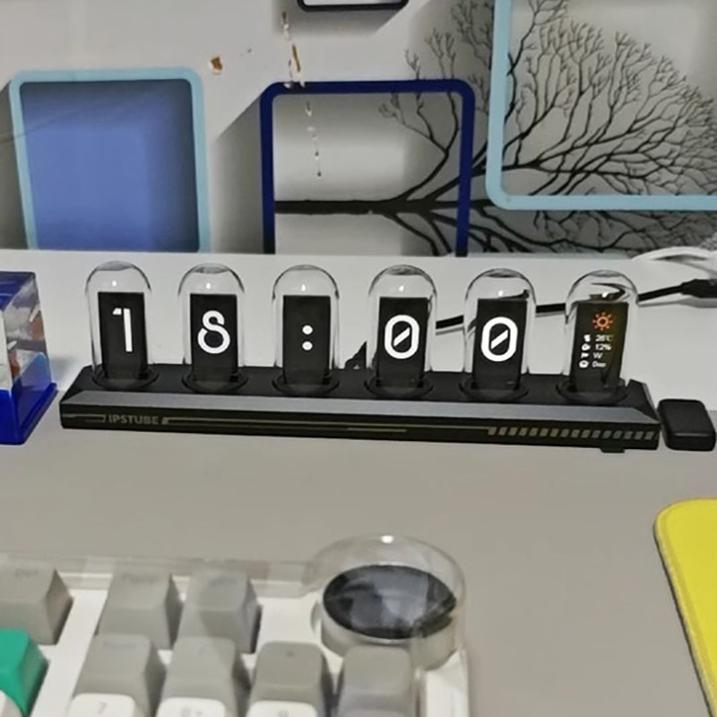Relógio de Tubo Nixie RGB com  - Home Decor Diy Ideas avaliação e preço