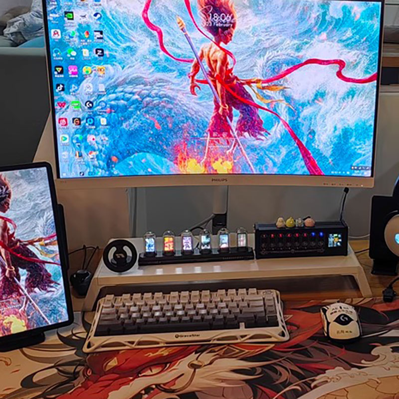 Relógio de Tubo Nixie RGB com  - Home Decor Diy Ideas avaliação e preço