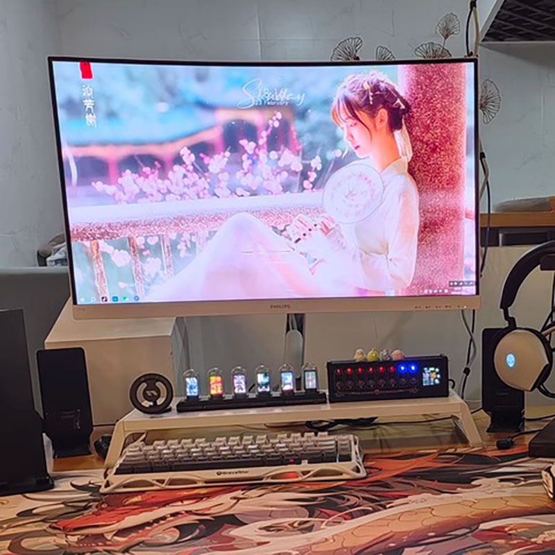 Relógio de Tubo Nixie RGB com  - Home Decor Diy Ideas avaliação e preço