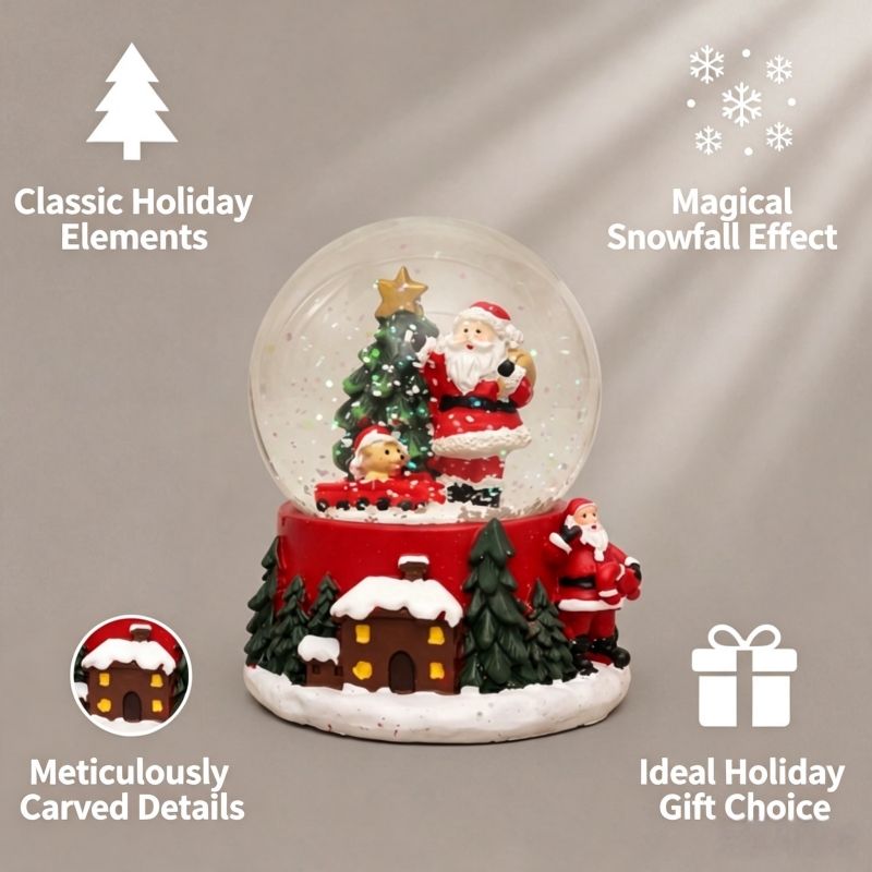 Globo de Neve do Papai Noel Nã - Home Decor Xmas Gifts avaliação e preço