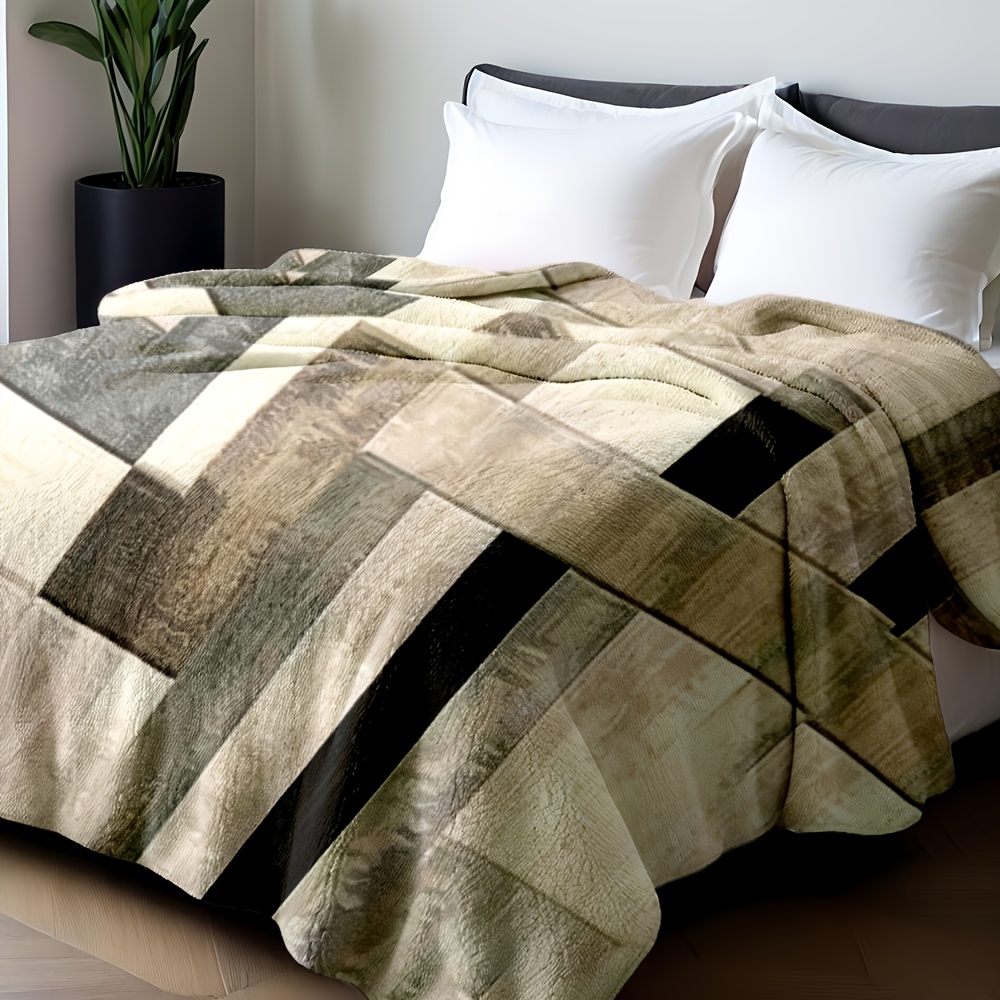 Cobertor de Flanela de Poliést - Neutral Throw Blanket avaliação e preço