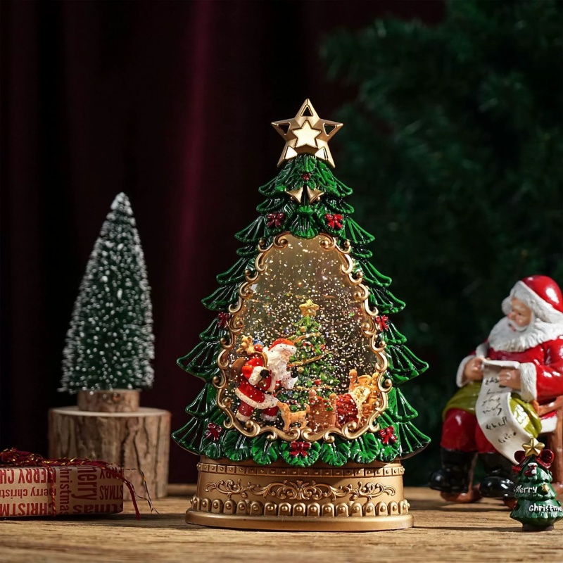 Caixa de Música Globo de Neve  - Home Decor Xmas Gifts avaliação e preço