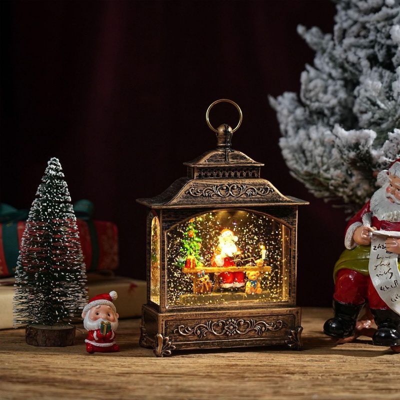 Caixa de Música Globo de Neve  - Home Decor Xmas Gifts avaliação e preço