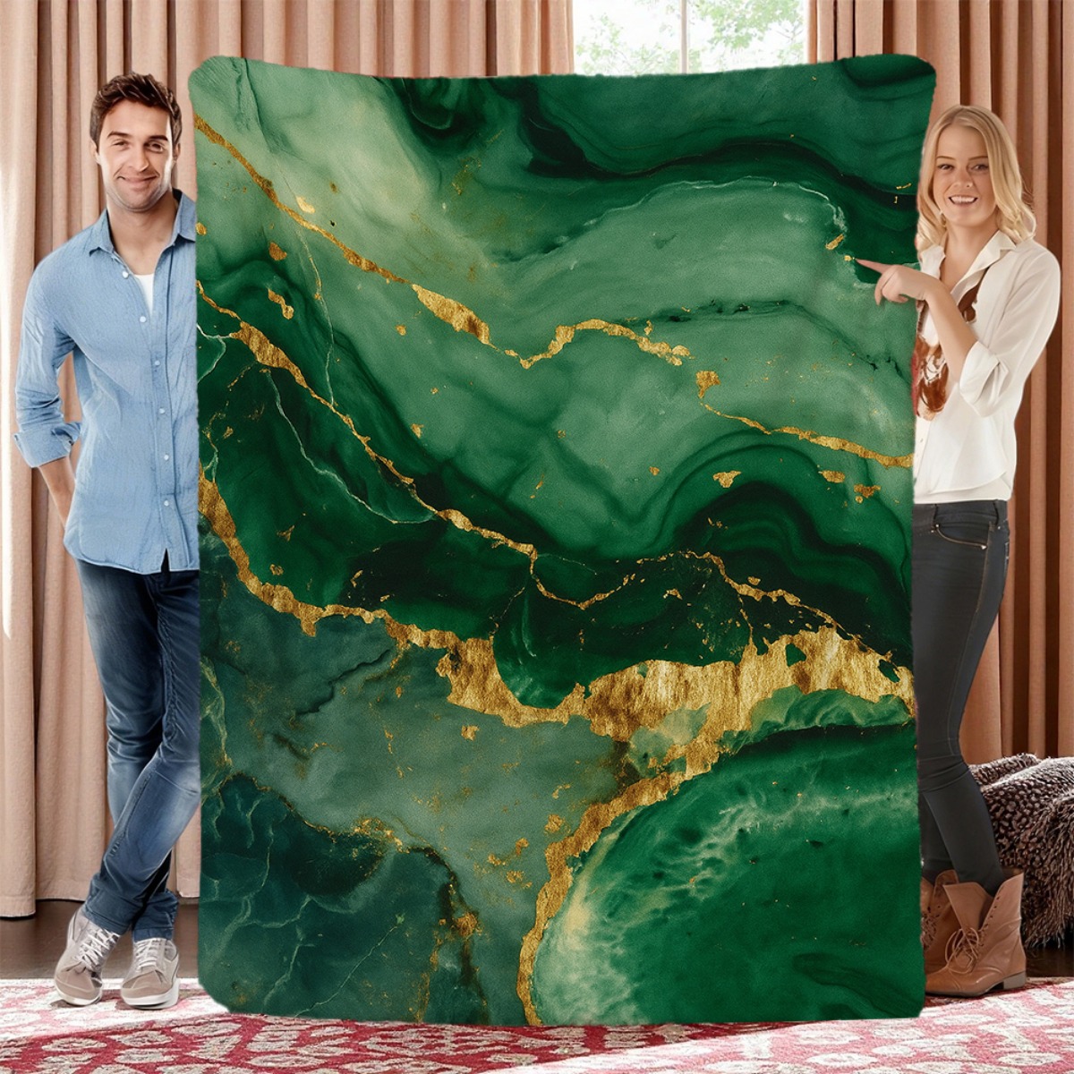 Manta Decorativa Luxuosa Verde - Neutral Throw Blanket avaliação e preço