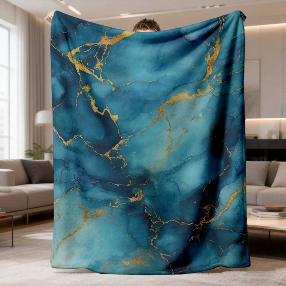 Manta Decorativa Luxuosa Verde - Neutral Throw Blanket avaliação e preço
