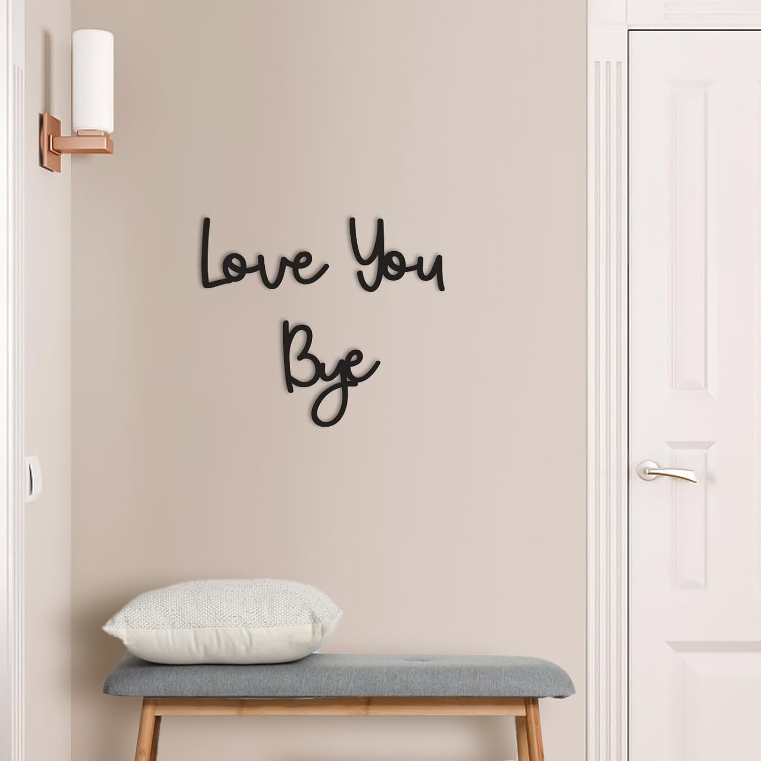 Love You Bye Sinal de madeira  - Home Decor Y2K avaliação e preço