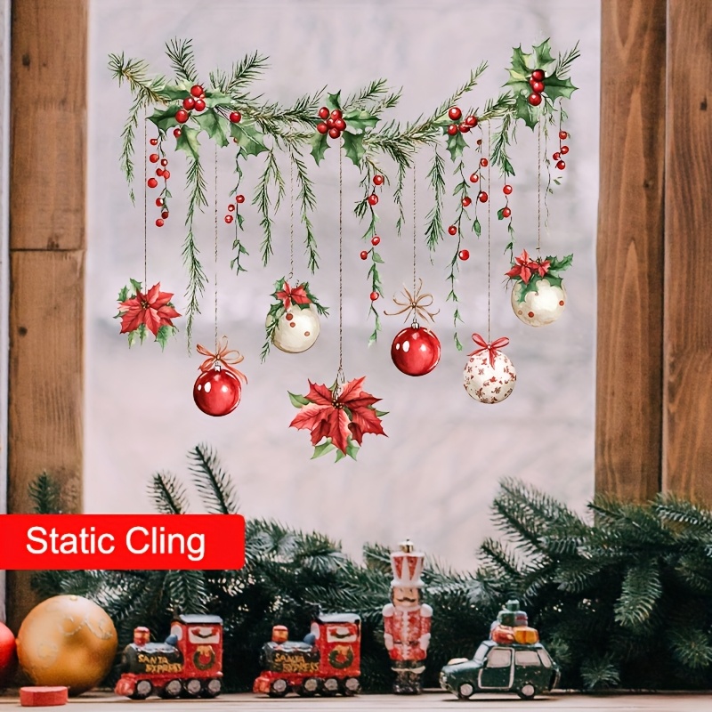 Janelas de natal adesivo feliz - Home Decor Xmas Gifts avaliação e preço