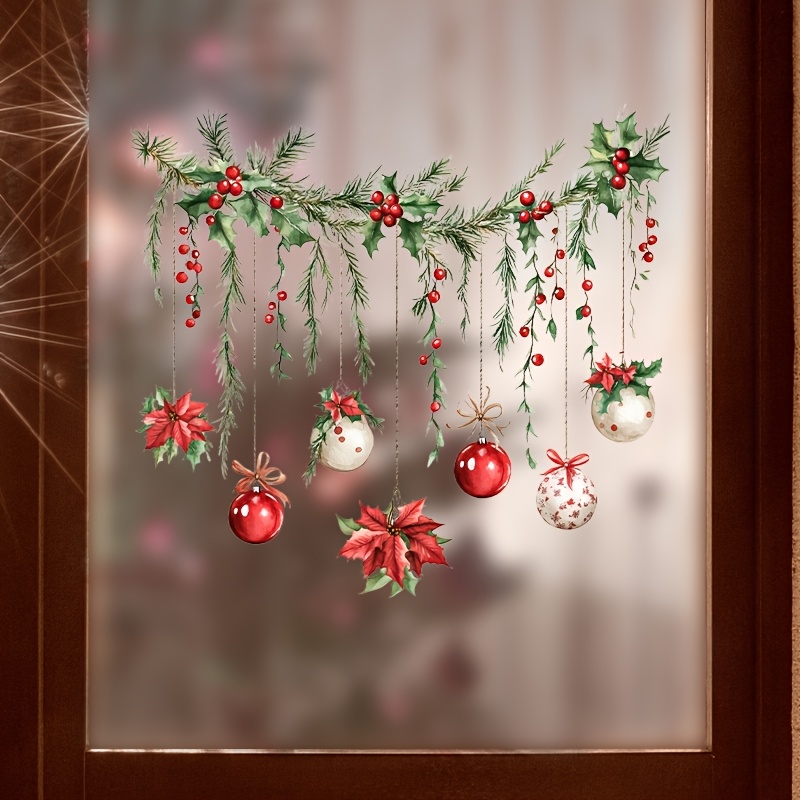 Janelas de natal adesivo feliz - Home Decor Xmas Gifts avaliação e preço