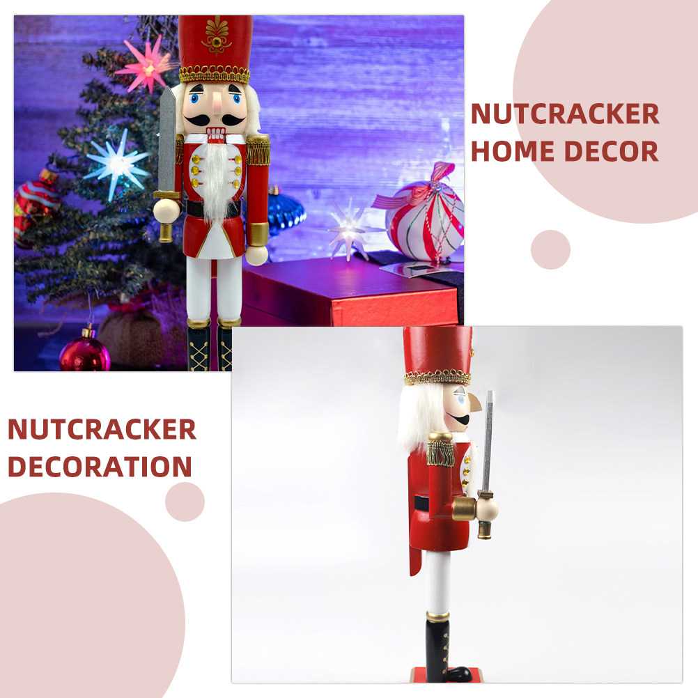 Estatueta de soldado de madeir - Home Xmas Decor Ideas avaliação e preço