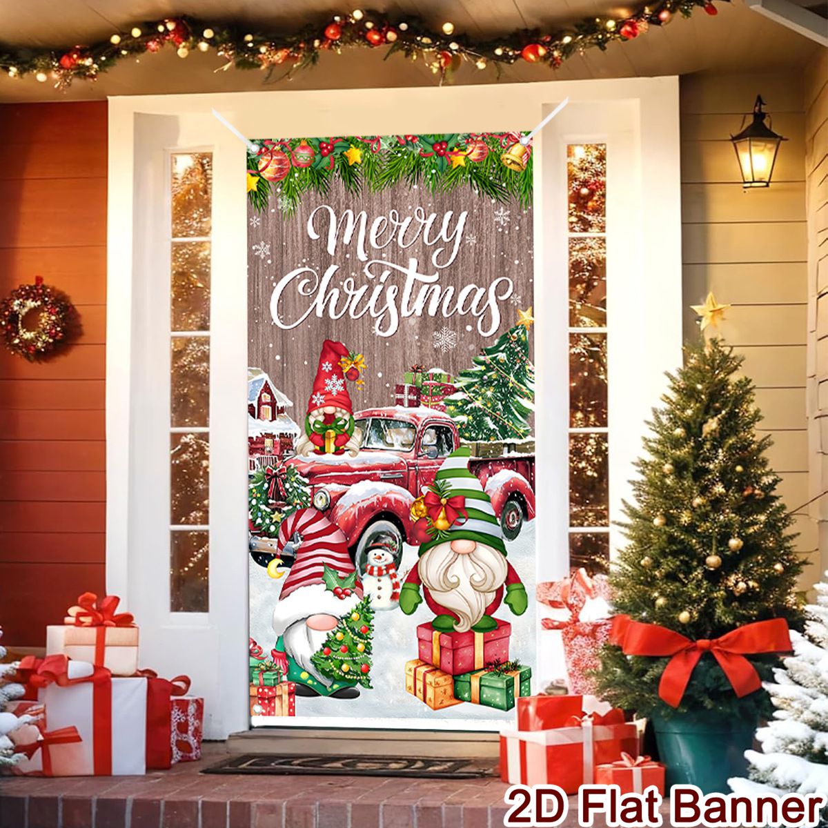Natal porta banner feliz natal - Home Decor Xmas Gifts avaliação e preço