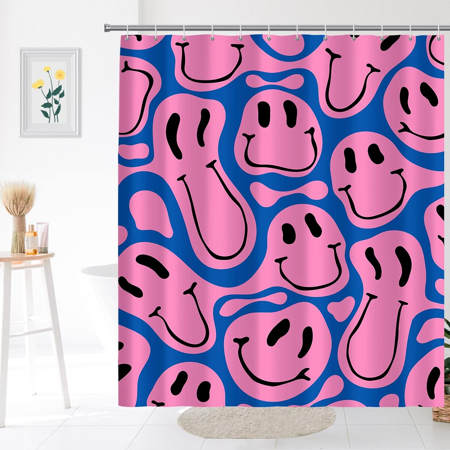 Cortina de Chuveiro com Estamp - Home Decor Emoji avaliação e preço
