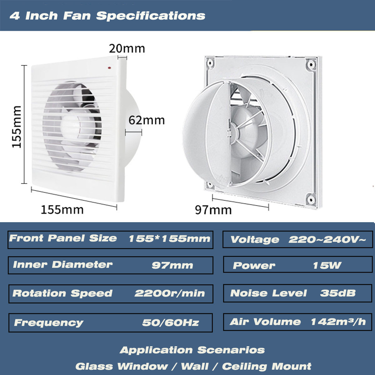 Ventilador de Exaustão Silenci - Home Decor Uk avaliação e preço