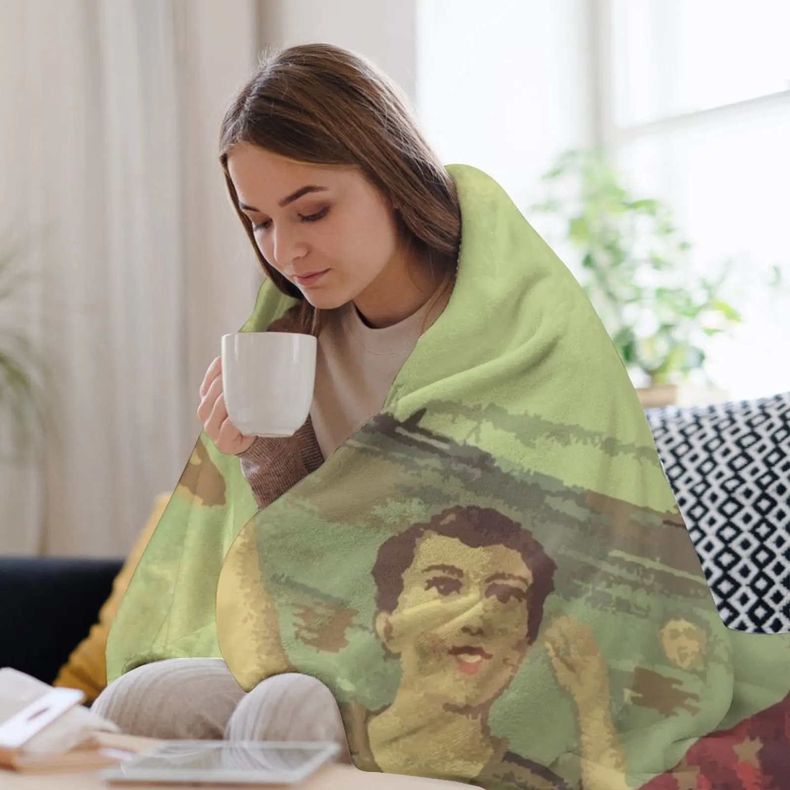Neutral Milk Hotel In the Aero - Neutral Throw Blanket avaliação e preço