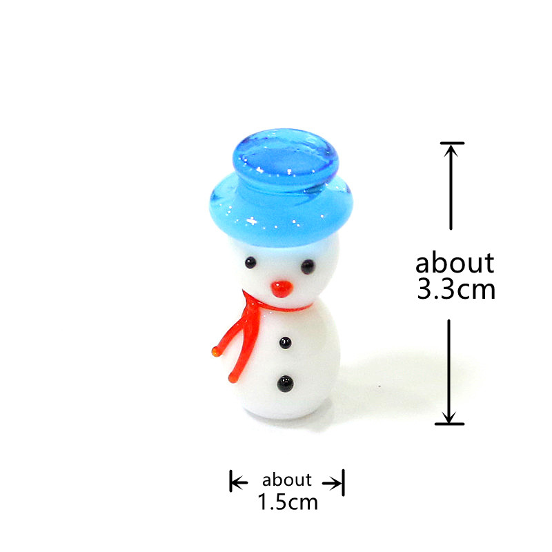 Mini Boneco de Neve de Vidro F - Home Xmas Decor Ideas avaliação e preço